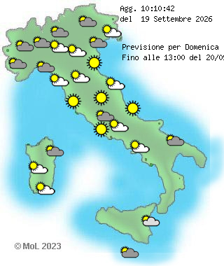 previsione meteo domani mattina