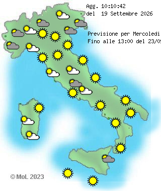 previsione meteo fra 4 giorni mattino